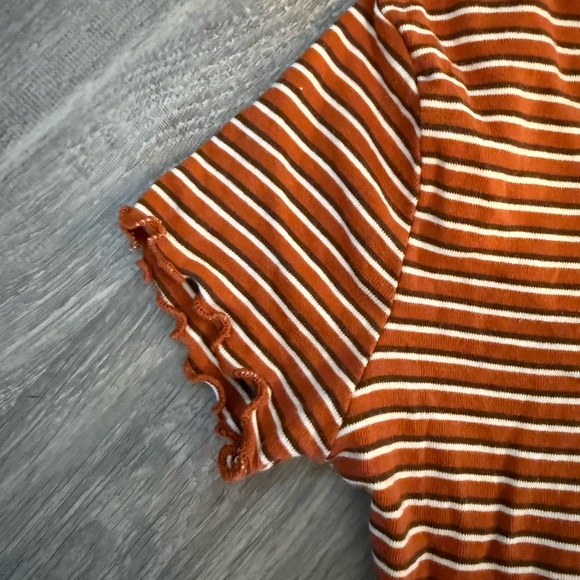 Striped Orange Bodysuit - Picture 3 of 5